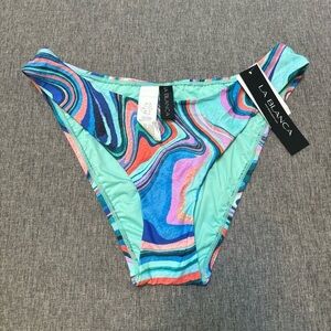 La Blanca Women's Technicolor Side Tab Hipster Bikini Bottom